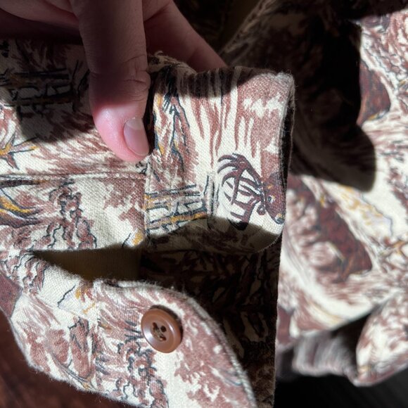 Vintage J.Crew Camo Western Pattern Shacket - Picture 7 of 7